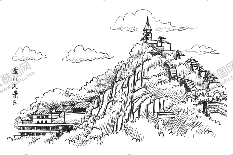 编号：33994410261231534218【酷图网】源文件下载-盘山风景区