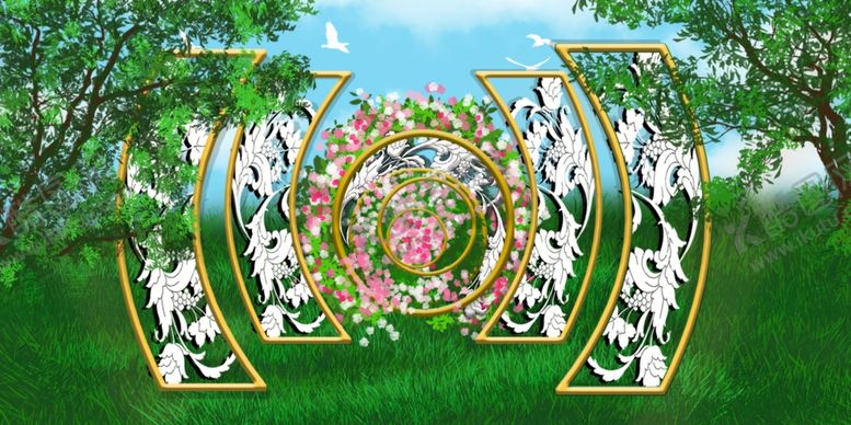 编号：58195509291235043539【酷图网】源文件下载-森系简约婚礼