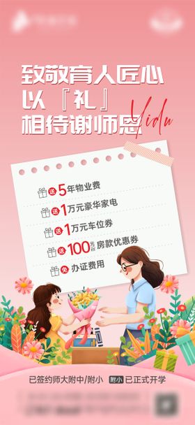 教师节谢师恩海报