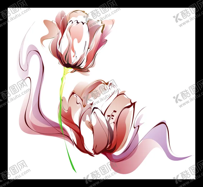编号：73894210102104093792【酷图网】源文件下载-手绘花卉花朵