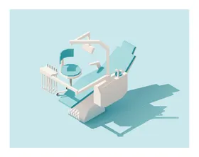 医疗器械社区插画立体空间插画住宅区高楼大厦