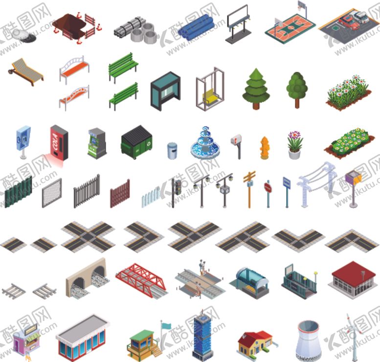 编号：76341510300813045655【酷图网】源文件下载-卡通城市建筑