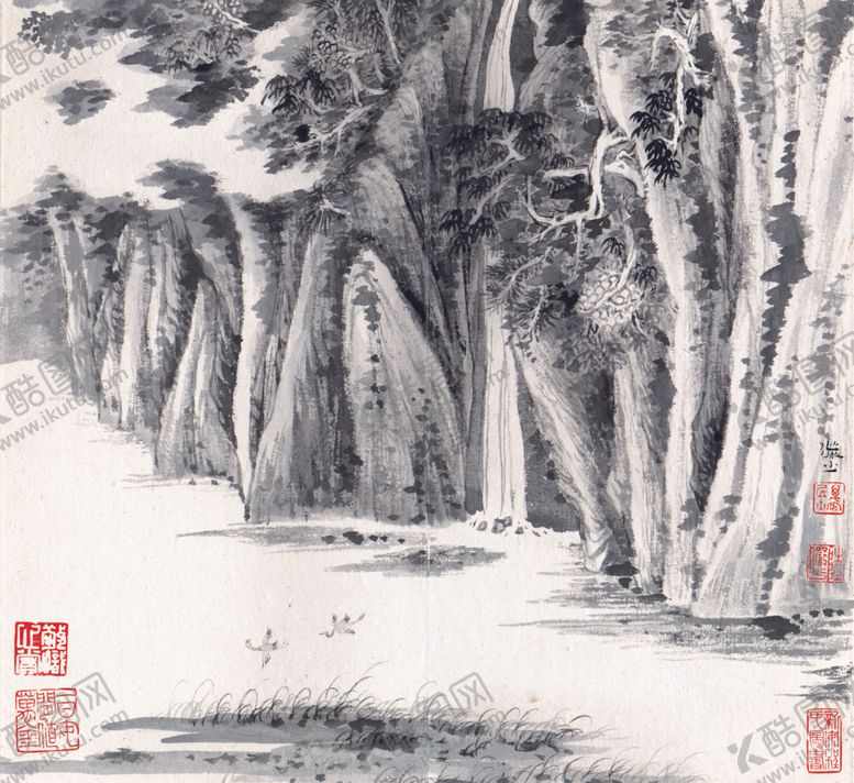 编号：84356010251220283375【酷图网】源文件下载-水墨山水国画风景