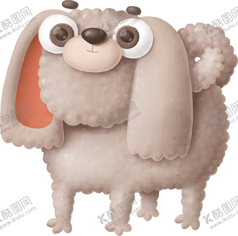 编号：82739406262356271422【酷图网】源文件下载-卡通动物小狗插画