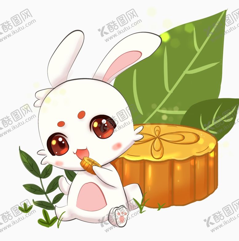 编号：35642111270300437686【酷图网】源文件下载-中秋玉兔月饼