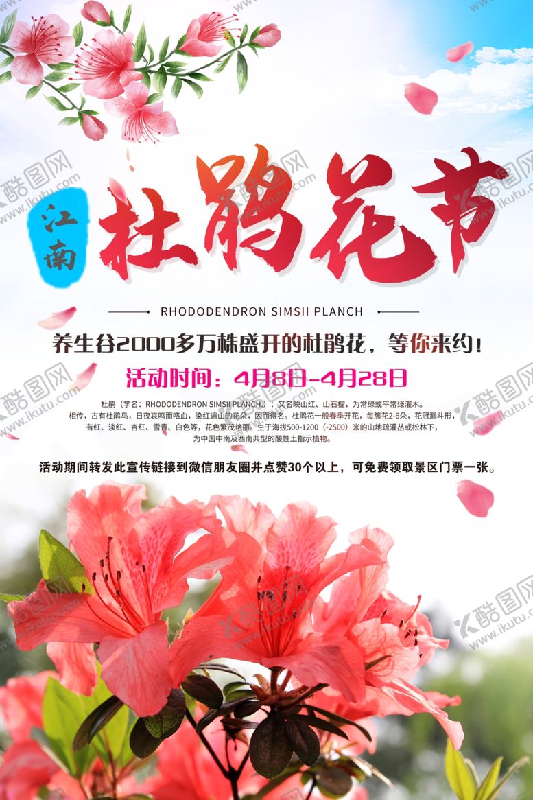 编号：87530211302137565446【酷图网】源文件下载-杜鹃花节
