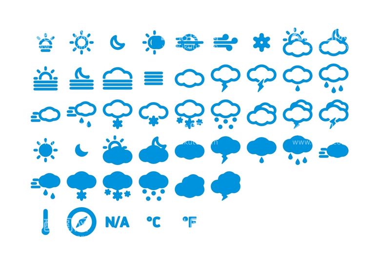 编号：62050312272115429218【酷图网】源文件下载-天气图标