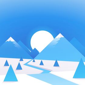 冬天背景冰雪地自然季节色寒冷