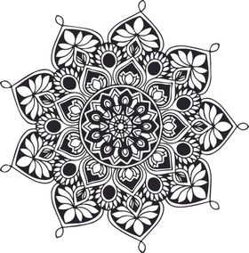 曼陀罗花纹