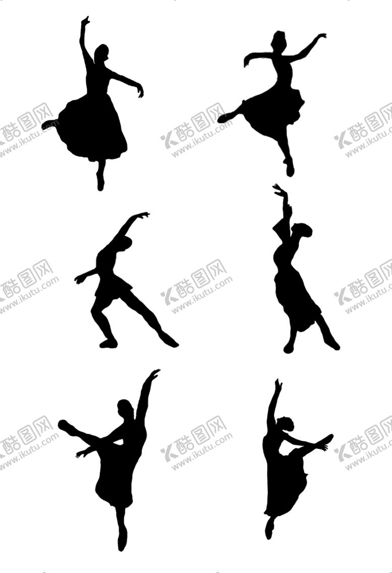 编号：37971106282021238577【酷图网】源文件下载-舞蹈剪影