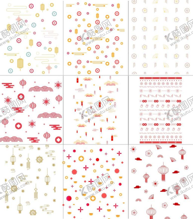编号：88468010111526044181【酷图网】源文件下载-节日花纹背景