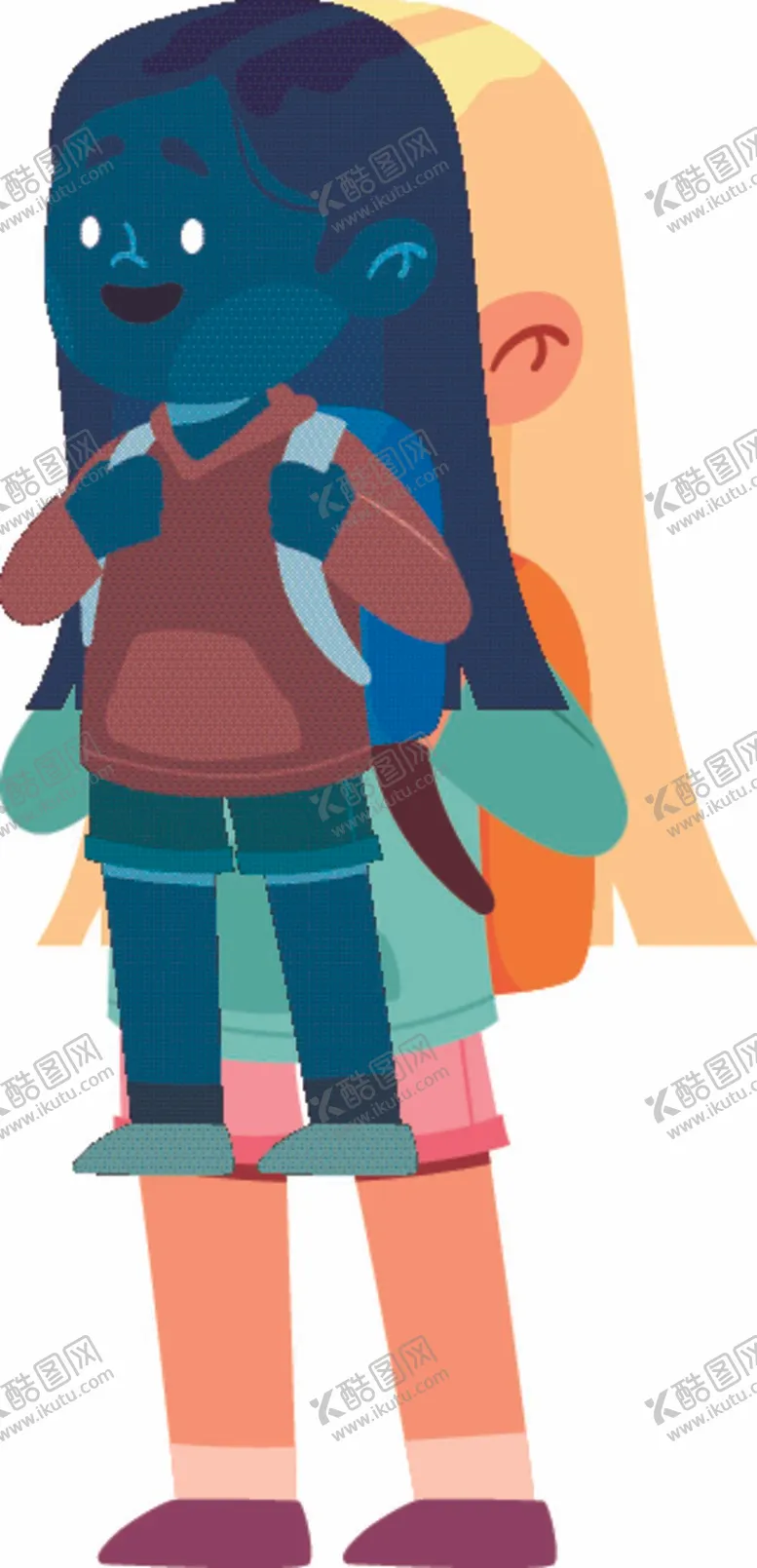 编号：59128711300324478693【酷图网】源文件下载-卡通学生形象