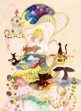 卡通梦幻插画图案