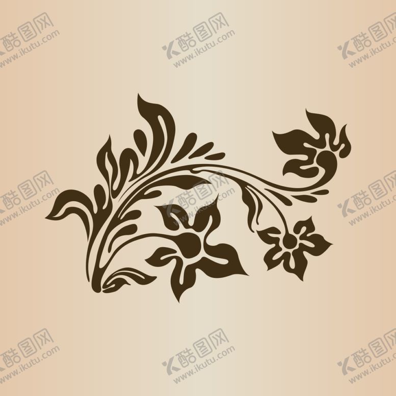 编号：89915506232350189797【酷图网】源文件下载-复古花卉装饰元素