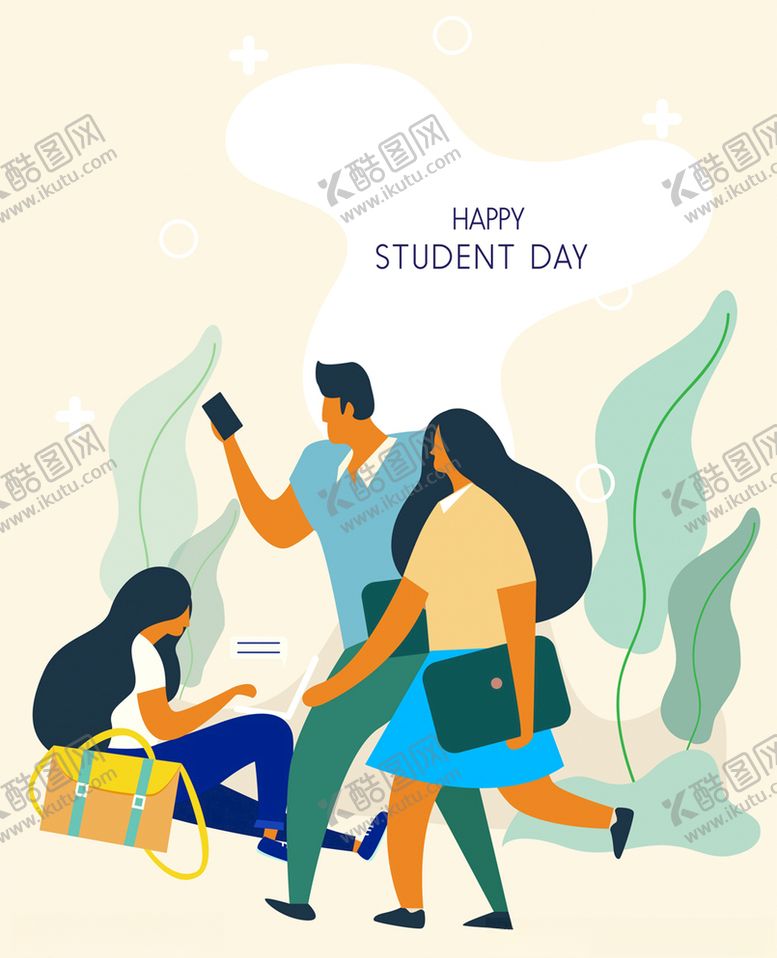 编号：44480510261625045674【酷图网】源文件下载-时尚人物大学生