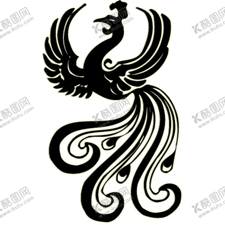 编号：90652405101607042027【酷图网】源文件下载-手绘水彩凤凰