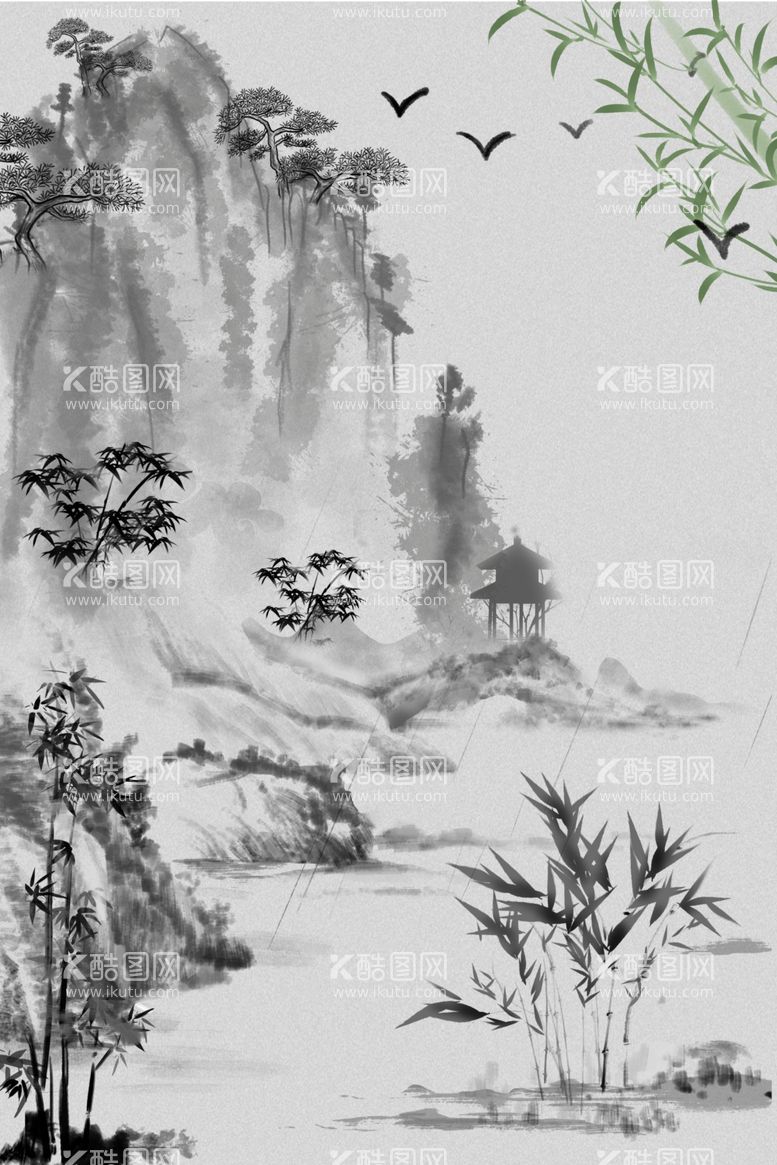 编号：54478012090543175675【酷图网】源文件下载-水墨画图片山水风景中国风