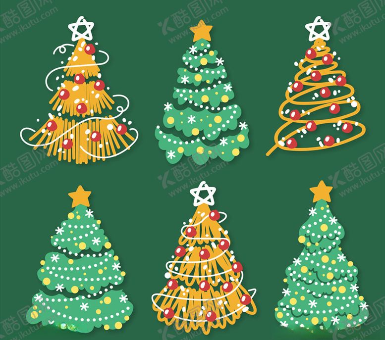 编号：25058810092009347372【酷图网】源文件下载-创意节日松树