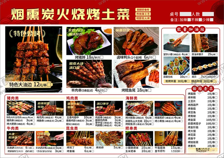 编号：77498806292337015614【酷图网】源文件下载-烟熏火燎烤猪蹄美食集