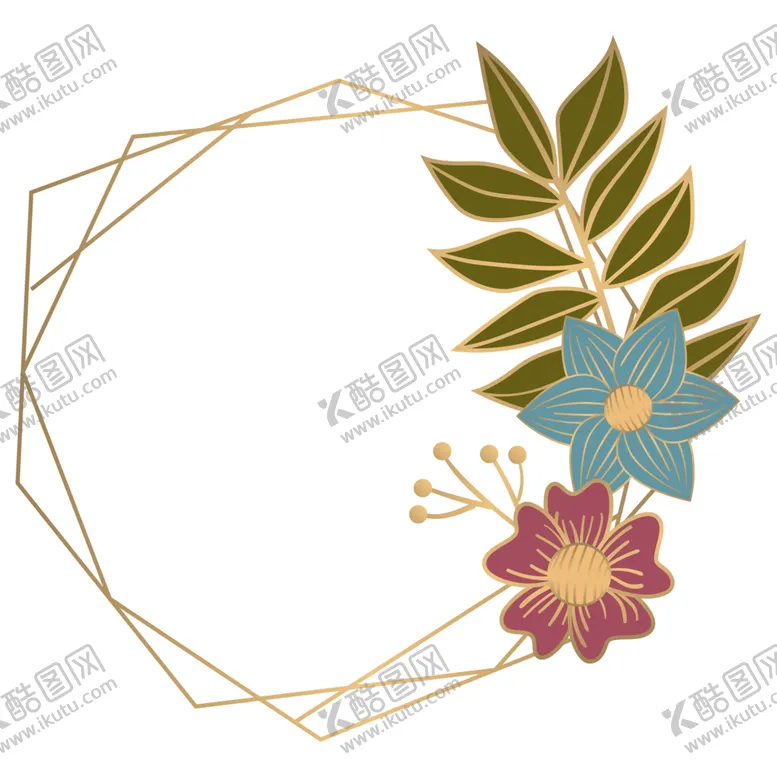 编号：93306701250925466421【酷图网】源文件下载-植物花朵边框免抠图