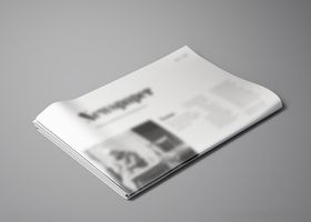 报纸展示效果图样机