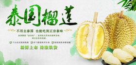 创意榴莲广告宣传海报