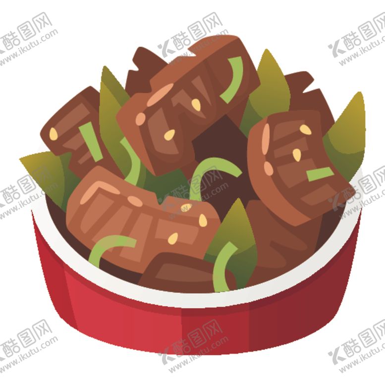 编号：60805110082306222954【酷图网】源文件下载-韩国美食插画图案
