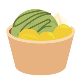 卡通矢量点心插画