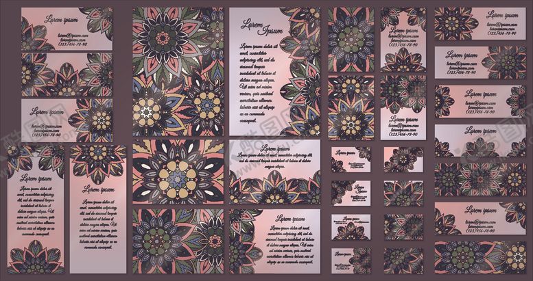 编号：30911609211639049168【酷图网】源文件下载-复古花纹背景