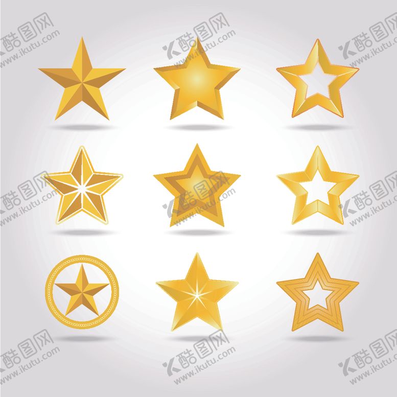 编号：35358309271746498264【酷图网】源文件下载-矢量五角星元素图片