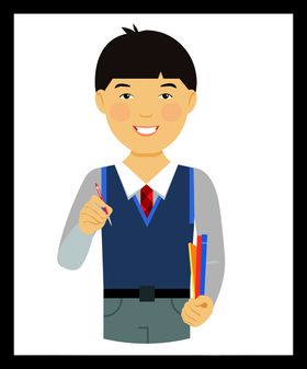手绘男人男孩卡通卡通动画动画