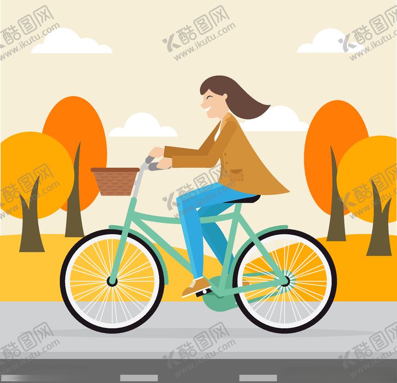 编号：96635904160116227381【酷图网】源文件下载-骑自行车