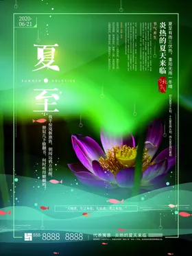 夏至活动广告闪屏二十四节气