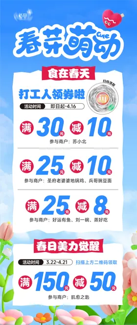 满减券活动海报