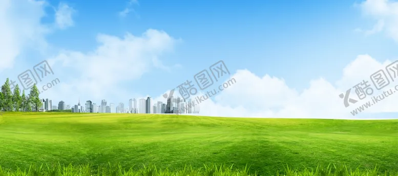 编号：52539606242303235079【酷图网】源文件下载-蓝天白云草地