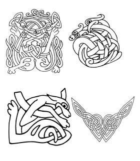 古典花纹边框中式屏风边