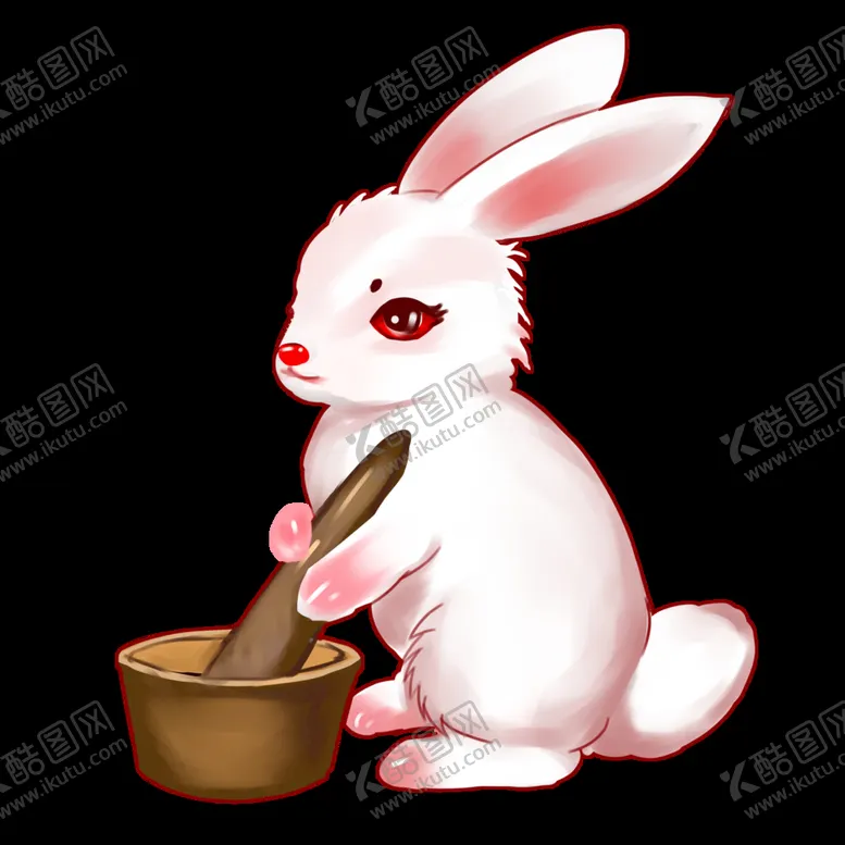编号：26078310152033004327【酷图网】源文件下载-中秋插画   可爱卡通兔子  