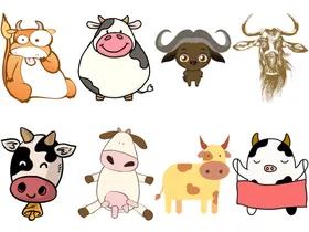 卡通牛