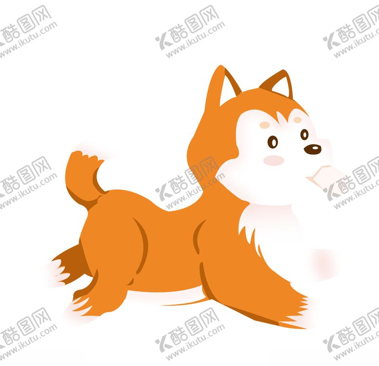 编号：97011107121348314600【酷图网】源文件下载-奔跑的小狗插画