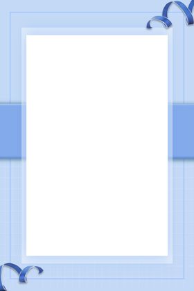 浅蓝色简约装饰空白相框