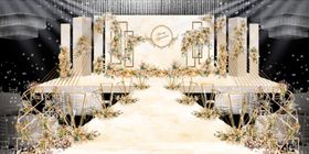 香槟色婚礼背景