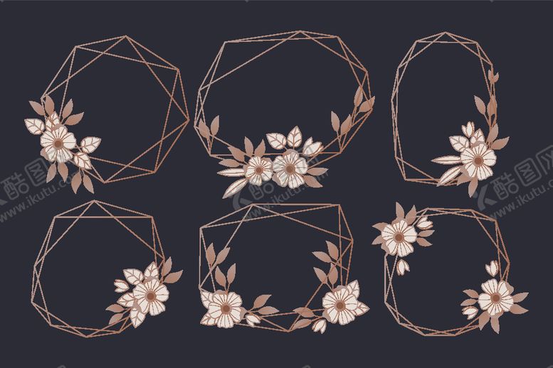 编号：10498010201012571871【酷图网】源文件下载-金色几何边框