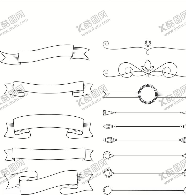 编号：46747510302115021023【酷图网】源文件下载-时尚花纹彩带