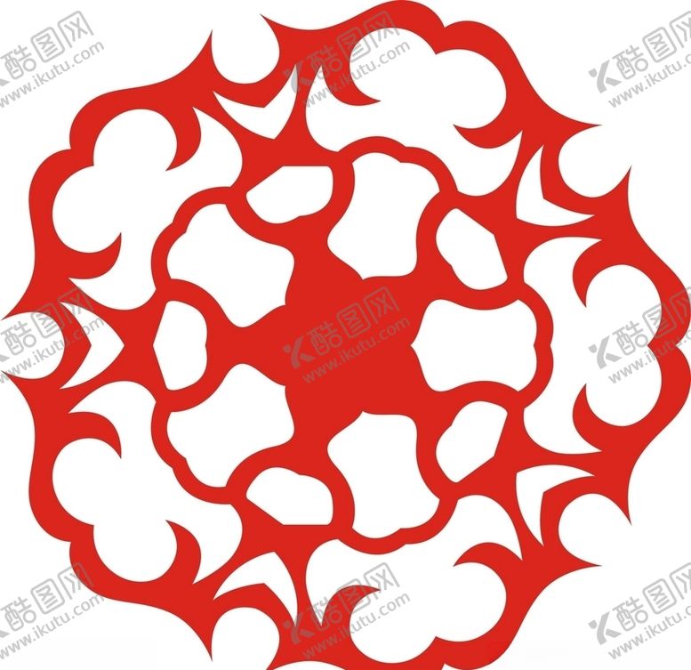 编号：32701709202350165065【酷图网】源文件下载-六角剪花窗花纸图案背景元素