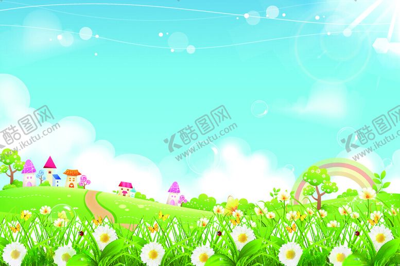 编号：50295411211310468131【酷图网】源文件下载-梦幻草地与彩虹的童话世界
