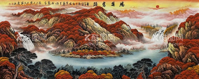 编号：68513209131622139684【酷图网】源文件下载-山水水墨画