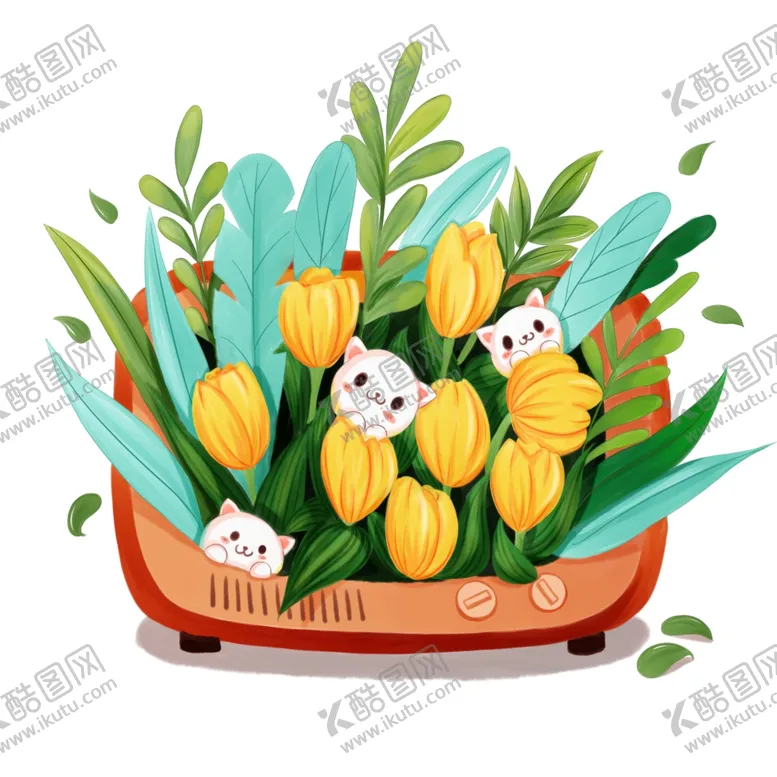 编号：78831705060153314160【酷图网】源文件下载-郁金香插画