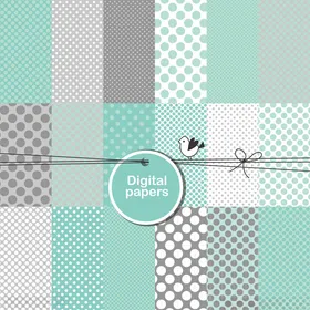 清新几何图案拼接背景图