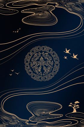 新中式底纹背景