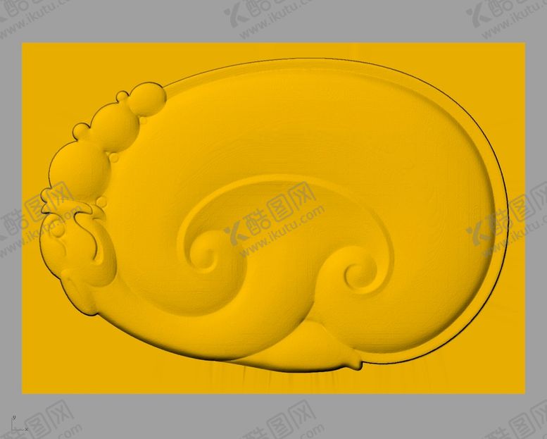 编号：42235410171342274586【酷图网】源文件下载- CAD浮雕装饰画3D模型
